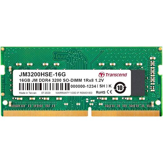 TARNSCEND 16GB DDR4 3200MHz SODIMM JM3200HSE-16G